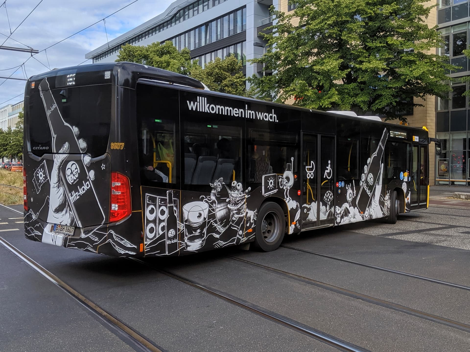 fritz-kola bus advertising