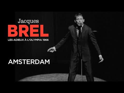 Jacques Brel - "Amsterdam" (live)