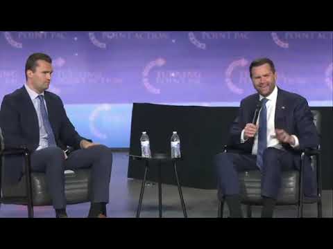JD Vance with Charlie Kirk at Turning Point Action's Chase the Vote (2024)