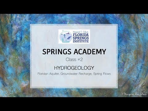 Hydrogeology of Springs and Aquifers