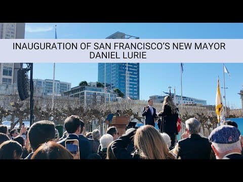 Inside City Hall on inauguration day