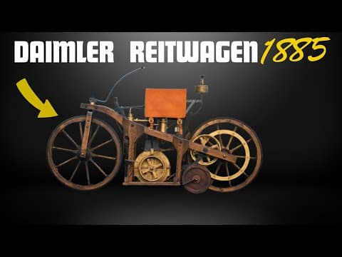 The Shocking Truth: The Daimler Reitwagen - How a Fiery Accident Ignited the Motorcycle Revolution.