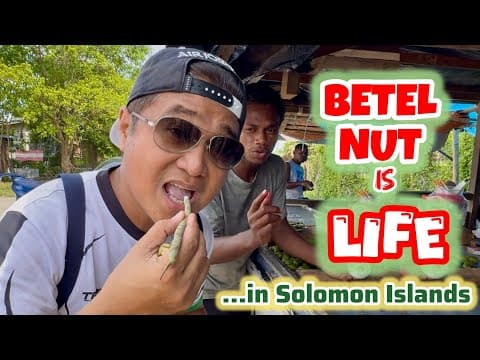 SOLOMON ISLANDS VIBES! MY BETEL NUT EXPERIENCE IN HONIARA - EXPLORING LOCAL CULTURE #pacificislands