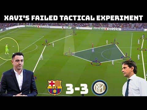 Tactical Analysis: Barcelona 3-3 Inter Milan | Xavi's Tactical Experiment |