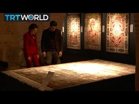 Kumkapi carpets on display in Istanbul