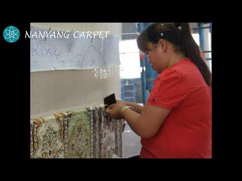 Weaving Turkish carpet knot by knot