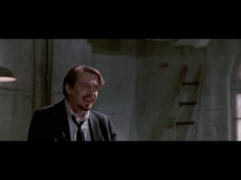 Reservoir Dogs: The Mexican-standoff finale - three men point guns at each other in a triangle.
