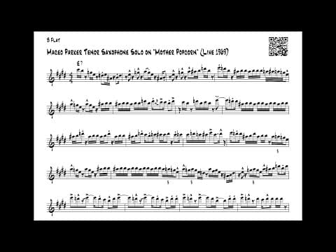Maceo Parker Tenor Solo @ Mother Popcorn (Live 1969)