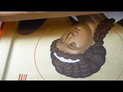 Painting a Byzantine icon of Michael, part six