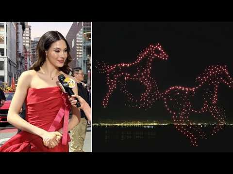 Crowds fill the Chinese New Year parade route