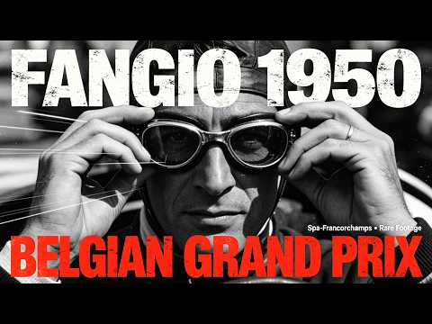 Juan Manuel Fangio at the 1950 Belgian Grand Prix - Epic Spa-Francorchamps Action (Rare Footage)