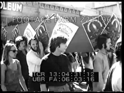 Haight-Ashbury Hippies Parade - 1967 (Footage Farm archival)