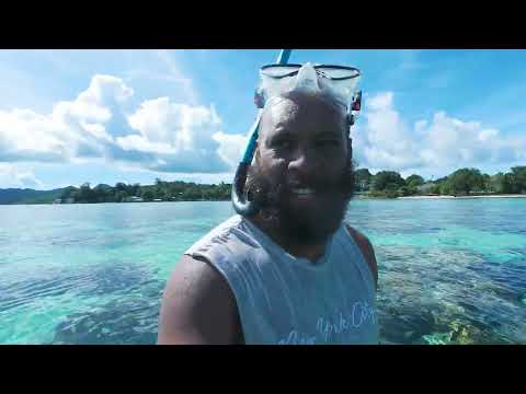 Snorkeling at first capital Tulagi Solomon Islands