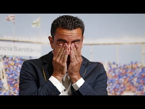 Acto de despedida del FC Barcelona a Xavi Hernández