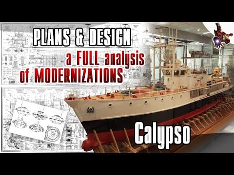 The Calypso ship PLANS, DESIGN & UPGRADES - Jacques Cousteau’s legendary research vessel