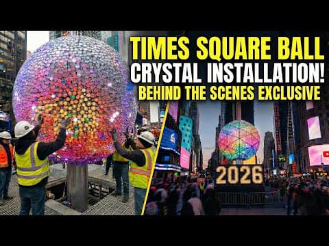Times Square New Year ball - crystal installation