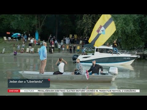 "Croatian TV got to Liberland at the president's birthday party"