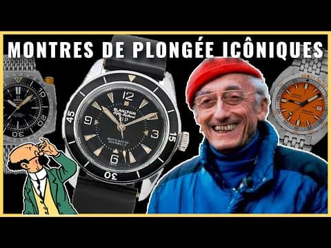 MONTRES DE PLONGÉE ICÔNIQUES : (Cousteau, Piccard ...) 🦈