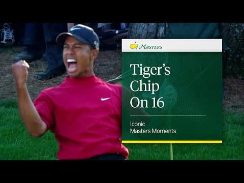 Tiger’s Chip on 16 - 2005 Masters