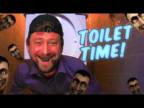 A grown man meets Skibidi Toilet