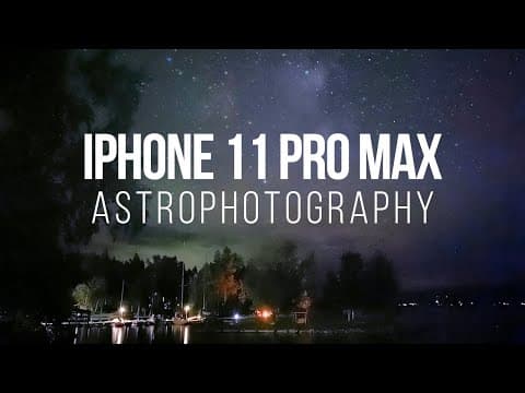 iPhone 11 Astrophotography - Night Mode In Pitch-Black Darkness