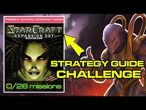 Playing Brood War with only the 1998 strategy guide