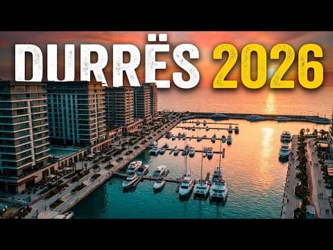 Durrës Marina 2026: Exclusive Drone Footage of the City's Development