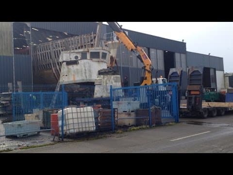 La Calypso se prépare à quitter les chantiers Piriou