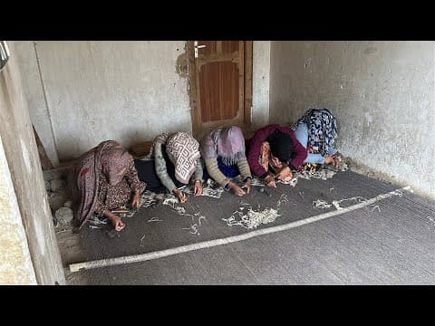 Kilim making by Turkmen weavers in northern Afghanistan