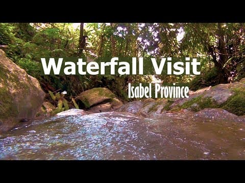 Solomon Islands Travel, Visiting waterfall in Buala, Isabel Province