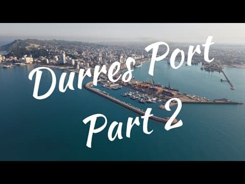 Durrës Port 2026 | Albania's Largest Port from Above | DJI Air 3S 4K Drone Footage