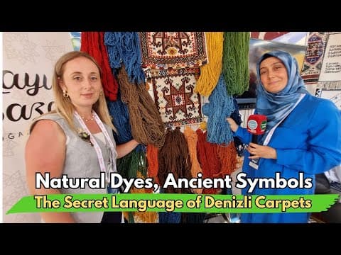 🧵Natural Dyes & Hidden Symbols: The Story Behind Denizli Carpets