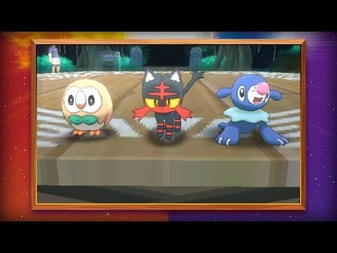 Sun & Moon starters revealed - Rowlet, Litten, Popplio