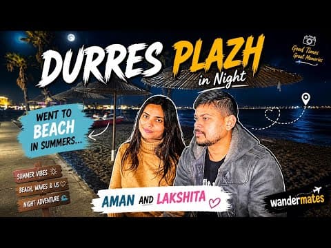Durres Albania Beach Vlog | Durres Plazh at Night | Albania Travel Vlog 2026