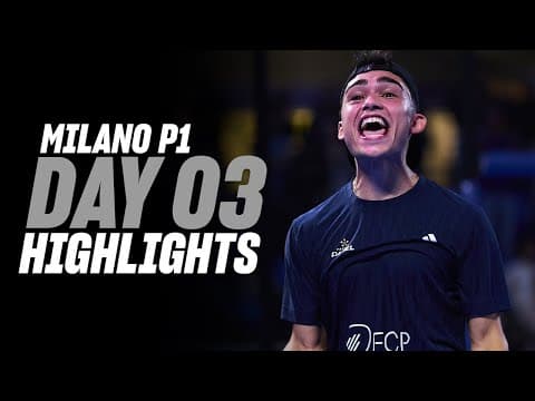 Milan Premier Padel P1: Day 3 - Men's Highlight