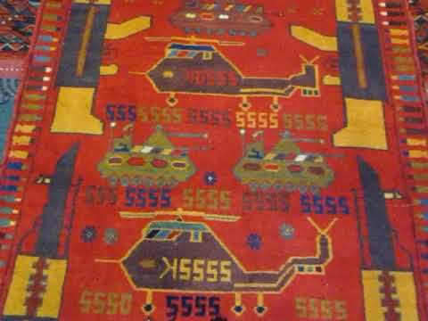 Afghan War Rugs! Twin Tower War Rug!