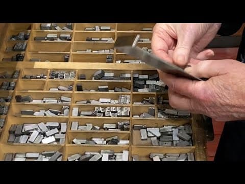 The whole letterpress process