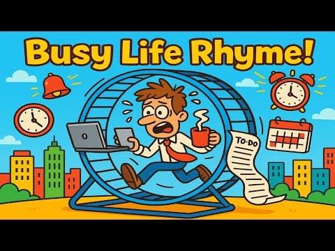 "Busy Life" - a nursery-rhyme parody of hustle culture