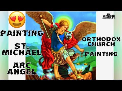 Painting Saint Michael in the Ethiopian Orthodox Manner