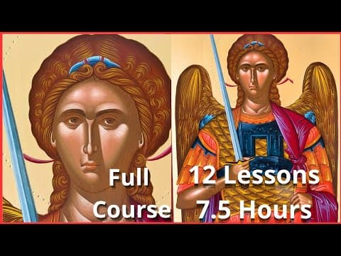 An Iconographer's Archangel Michael, Start to Finish