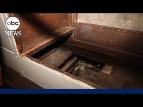 An Underground Railroad hiding place found in a New York museum