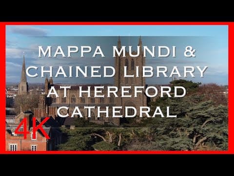 The chained library at Hereford Cathedral