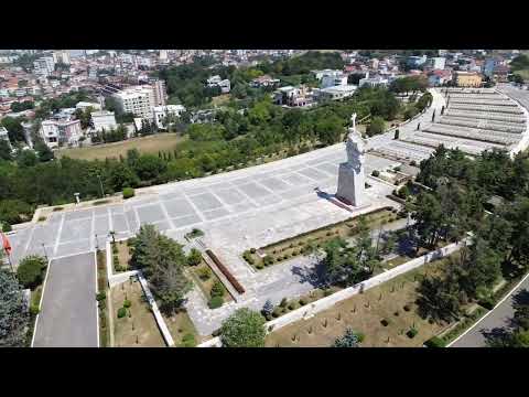 Mother of Albania statue - drone footage