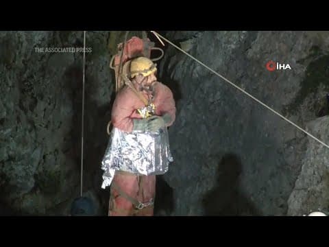 American explorer rescued from a deep Turkish cave