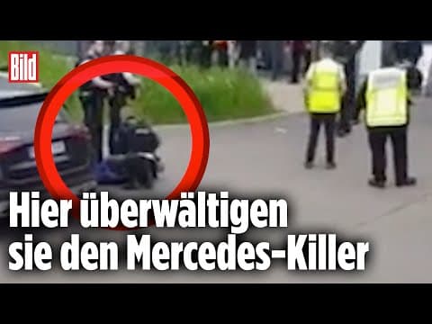 Festnahme im Video: Schüsse auf Mercedes-Gelände | Sindelfingen