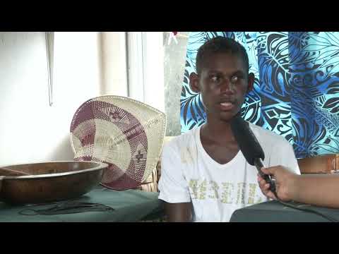 Alex White, a 14 year old boy who has a unique talent of fan weaving.