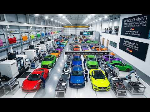 How Mercedes Builds an F1 Engine - 900 HP at 15,000 RPM