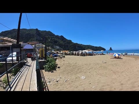 Corfu | Walking from Agios Gordios Beach to the Pink Palace | Island of Corfu in Greece