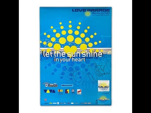 1997 DOCU-The Love Parade 1997 in Berlin. July 12, 1997. One of the largest ever. The ninth edition