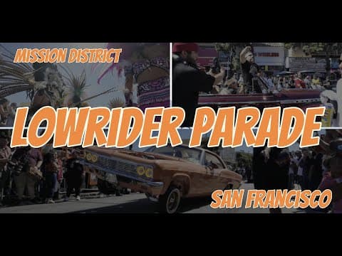 Lowriders roll through the Mission District